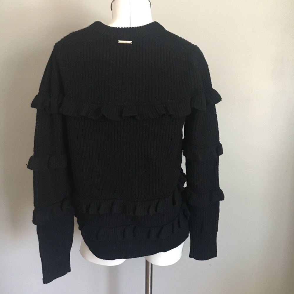 New MICHAEL Michael Kors Black Ruffle Sweater - Picture 5 of 8